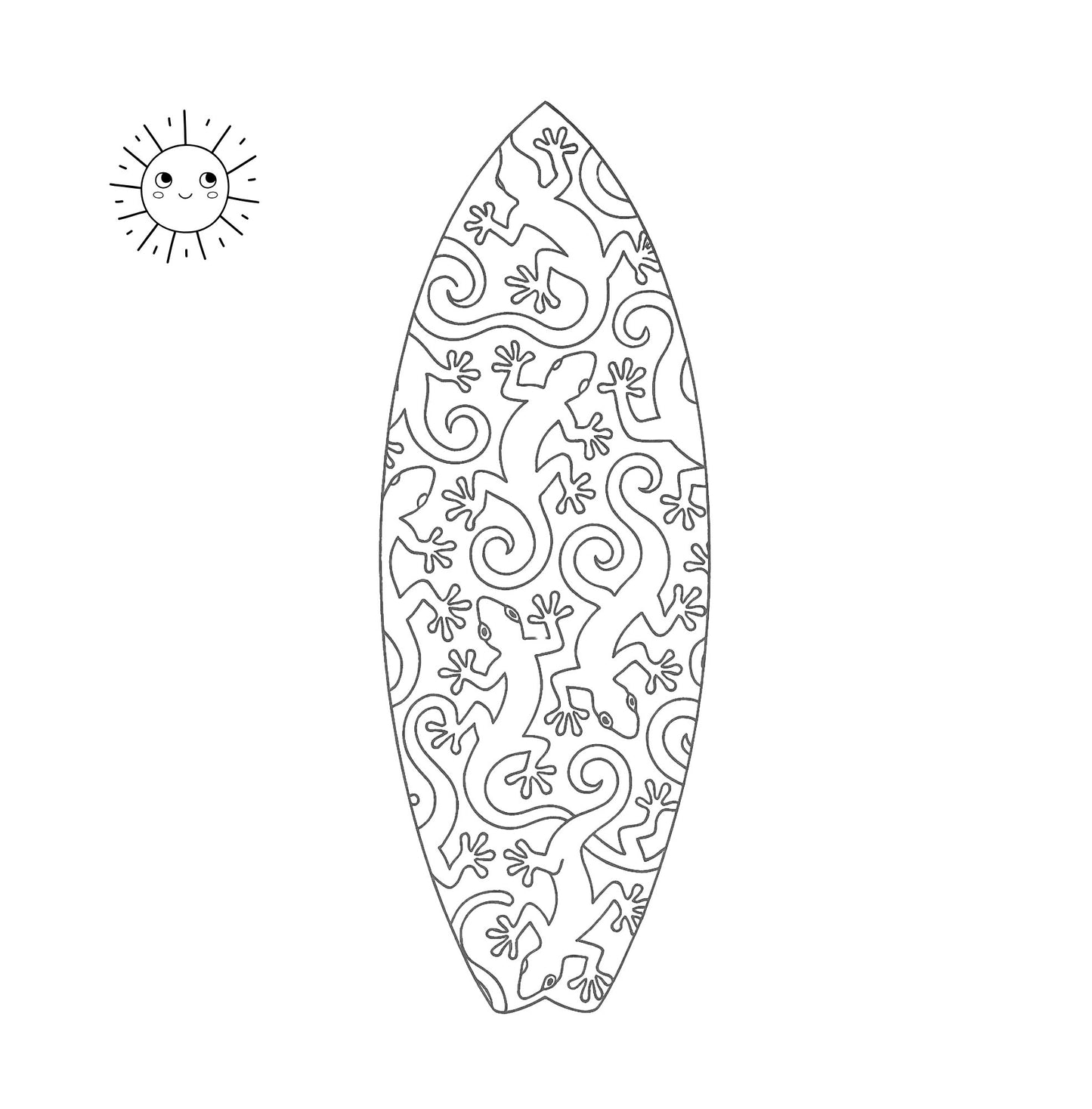 Free Full Version: Surf Dreams — Digital Coloring Book (Printable PDF)