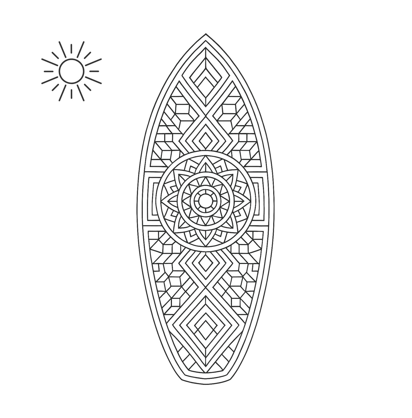 Free Full Version: Surf Dreams — Digital Coloring Book (Printable PDF)